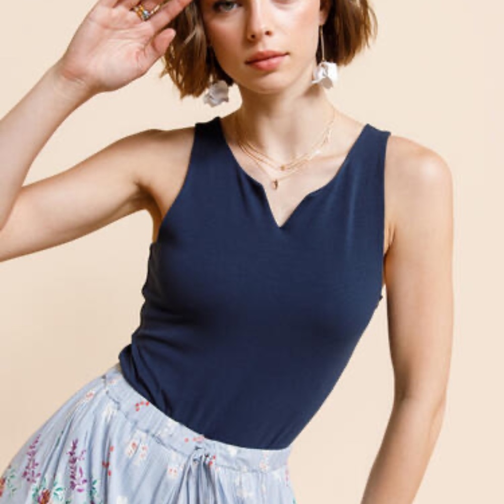 Lola Notch Neck Bodysuit